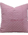 Square/Lumber block print pillow cover- Pure Linen- PINKCITY JAAL - Fabdivine