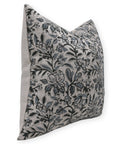 Block print Pillow cover for sofa, couch or bed - Pure Linen - QUDRAT - Fabdivine