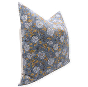 Square/Lumber block print pillow cover- thick linen- RAMESHWARAM - Fabdivine