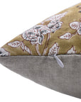 Block print Pillow cover for sofa, couch or bed- pure linen- RAMESHWARM - Fabdivine