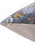 Square/Lumber block print pillow cover- thick linen- RAMESHWARAM - Fabdivine