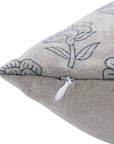 Hand Block Print pure linen designer pillow cover- ROHINI - Fabdivine