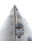 Square/Lumber block print pillow cover- Pure Linen- INDERJEET - Fabdivine