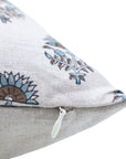 Square/Lumber block print pillow cover- Pure Linen- INDERJEET - Fabdivine