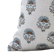 Square/Lumber block print pillow cover- Pure Linen- INDERJEET - Fabdivine