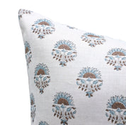 Square/Lumber block print pillow cover- Pure Linen- INDERJEET - Fabdivine