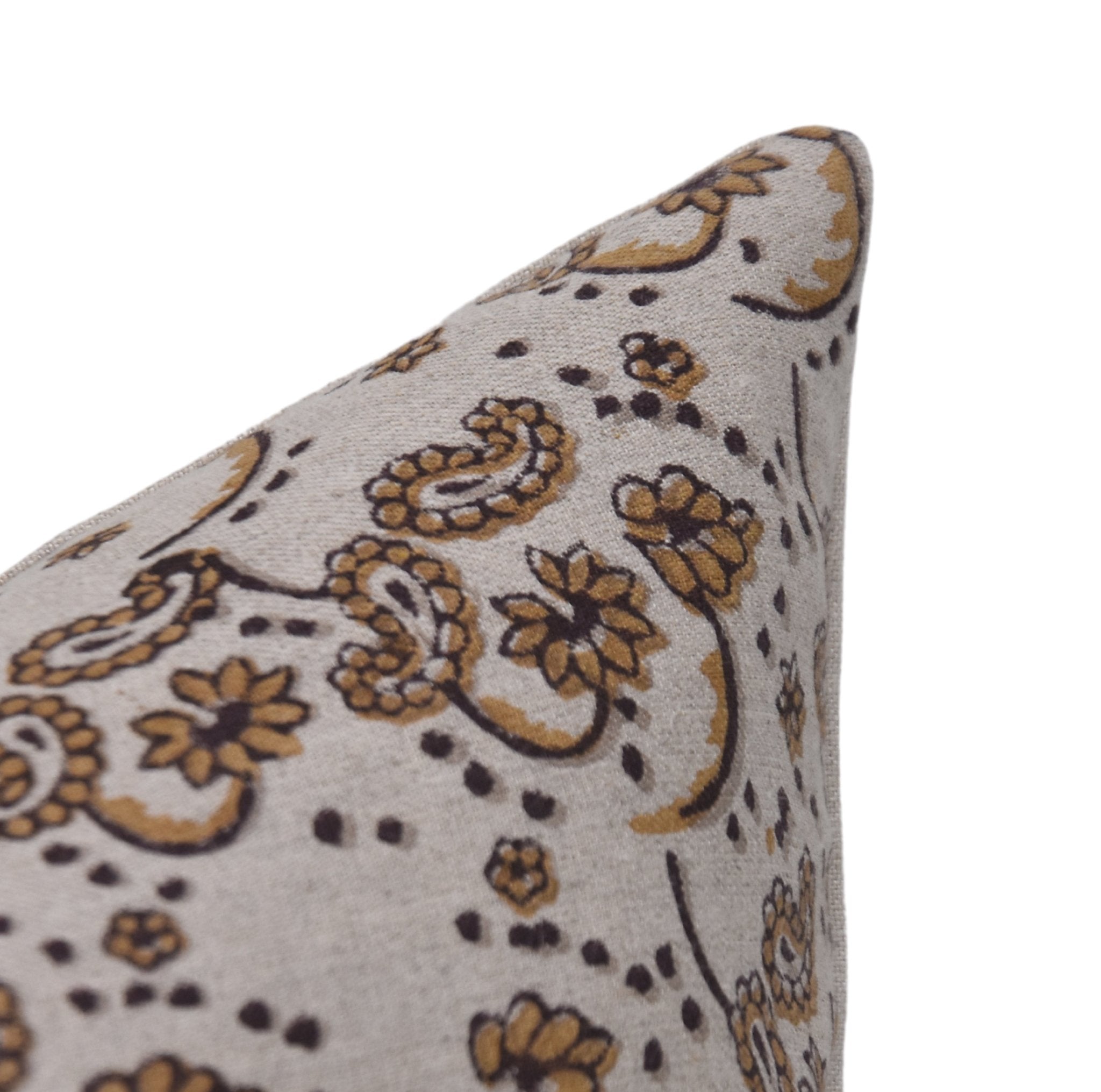 Block Print Pure Linen Pillow Cover - SAJAWAT - FABDIVINE LLCBlock Print Pure Linen Pillow Cover - SAJAWATPL Pillow CoverFABDIVINE LLC