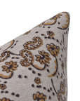 Designer Hand Block Print Pure Linen Throw Pillow Cover - SAJAWAT - Fabdivine