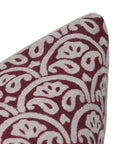 Throw Pillow Cover –Designer Collection of Hand Block Print Pure Linen- SHATRU - Fabdivine