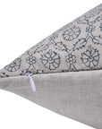 Block Print Pure Linen Pillow Cover - SHEHNAAZ - Fabdivine