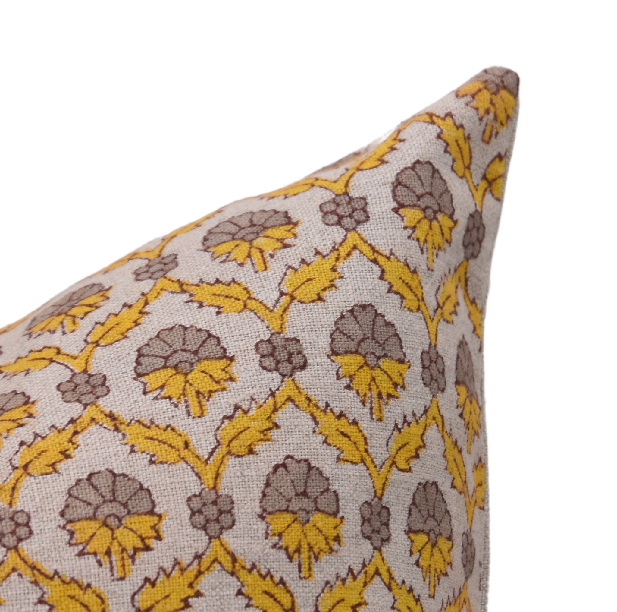 Hand Block Print pure linen designer pillow cover- SHEHNAAZ - Fabdivine