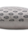 Block print Pillow cover for sofa, couch or bed- pure linen- SHIVRI - Fabdivine