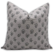 Block print Pillow cover for sofa, couch or bed- pure linen- SHIVRI - Fabdivine