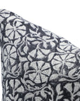 Block print Pure Linen throw pillow cover- SUDARSHAN JAAL - Fabdivine