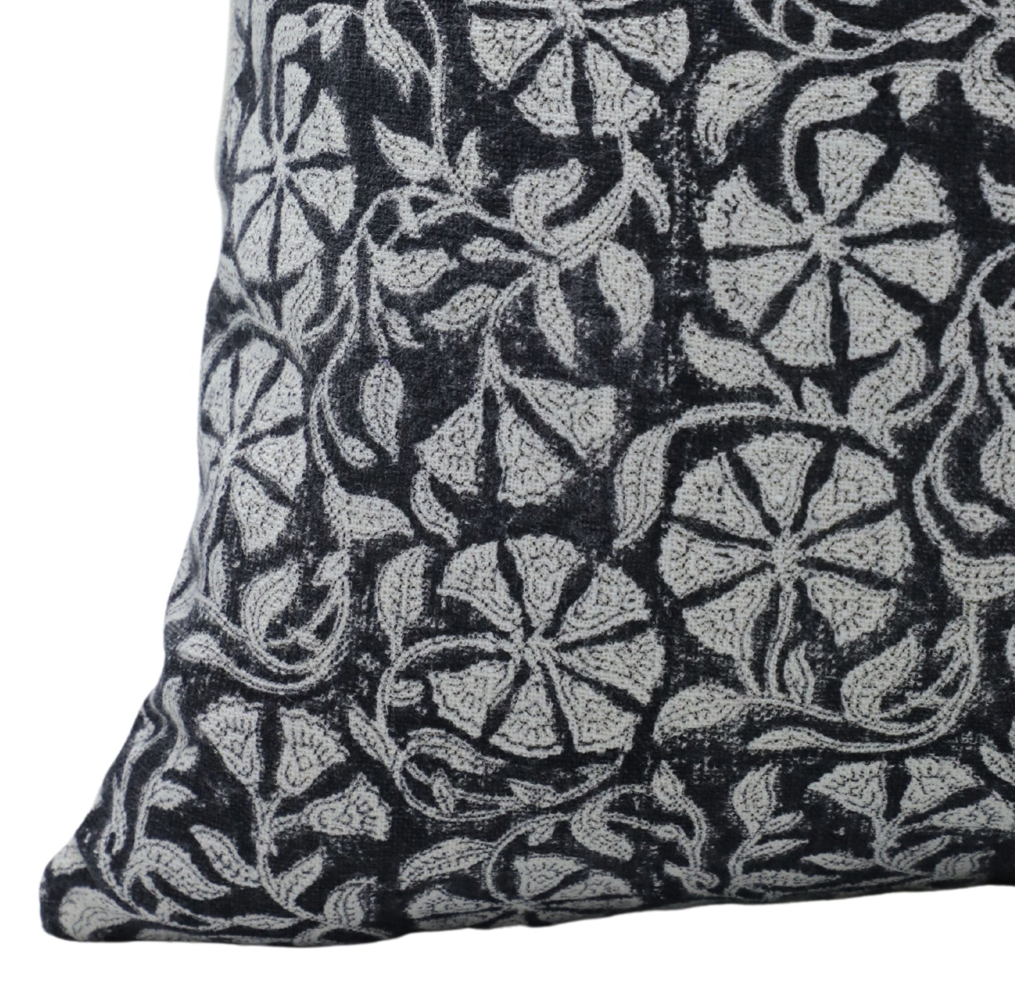 Block Print Pure Linen Pillow Cover - SUDARSHAN JAAL - FABDIVINE LLCBlock Print Pure Linen Pillow Cover - SUDARSHAN JAALPL Pillow CoverFABDIVINE LLC