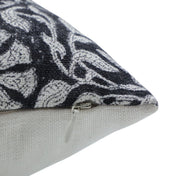 Block print Pure Linen throw pillow cover- SUDARSHAN JAAL - Fabdivine