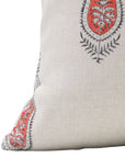 Block print Pure Linen throw pillow cover- TRACI - Fabdivine