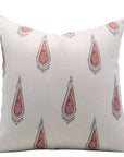 Block print Pure Linen throw pillow cover- TRACI - Fabdivine