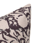 Block print Pillow cover for sofa, couch or bed- Pure Linen- ZICRON - Fabdivine