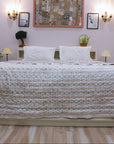 Block Printed Indian Cotton Quilts - By Fabdivine 