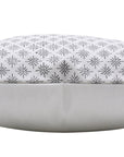 CHINGARI Thick Cotton White Block Print Boho Pillow/Cushion Cover - Fabdivine