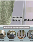 Thick Linen Blackout Curtains with Grommets Designer Window Treatments - Olavarsti