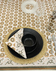 HANDMADE DECORATIVE FLORAL PRINTED COTTON DINING TABLE COVER WITH NAPKINS - BUL BUL