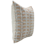 Block print Linen Blend throw pillow cover- GARUD - Fabdivine