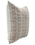 Block print Linen Blend throw pillow cover- GARUD - Fabdivine