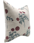 Square/Lumber block print pillow cover- Linen Blend- GULAB - Fabdivine