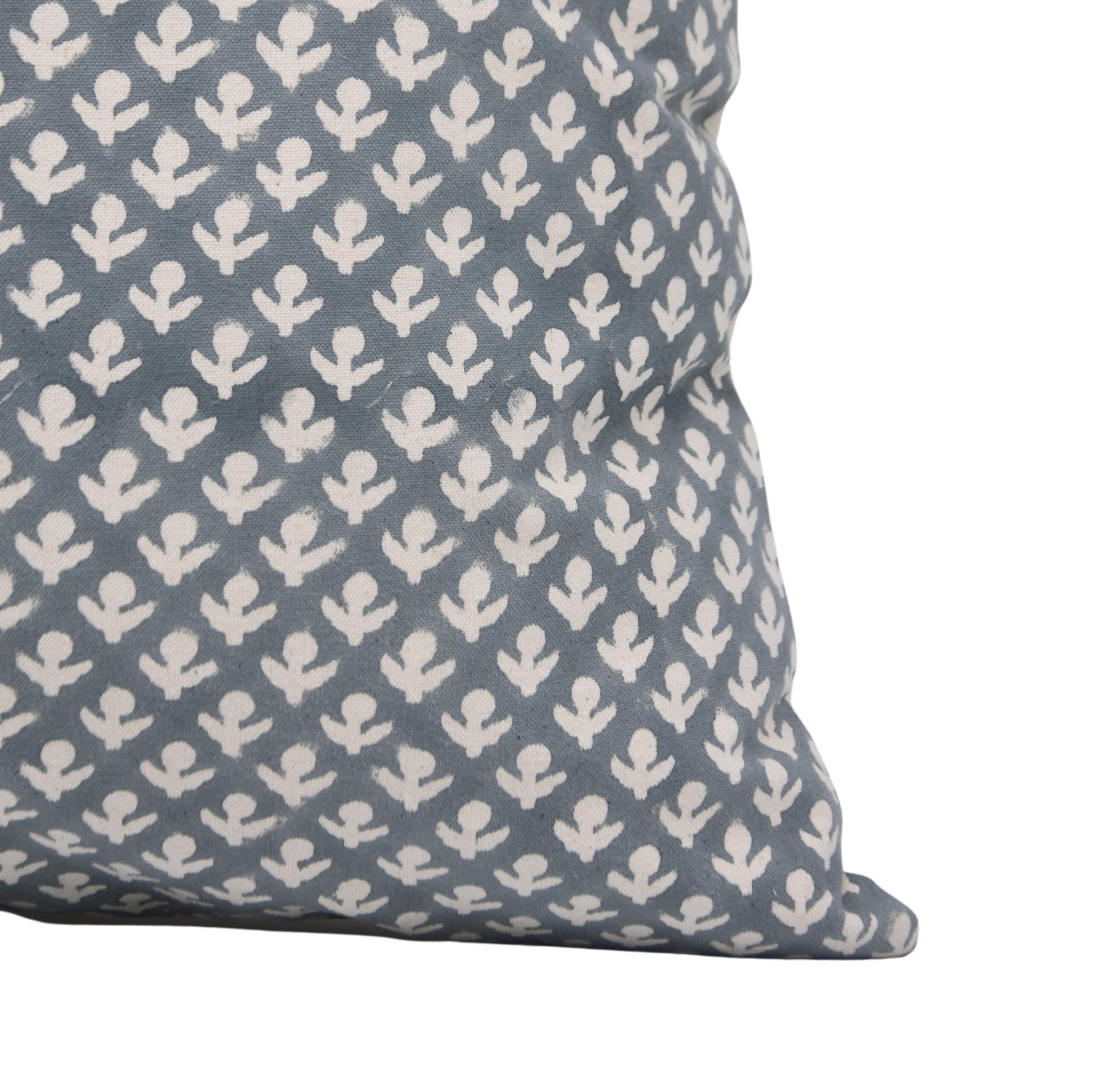 HARYALI Square/Lumber block print pillow cover in Thick Cotton - Fabdivine