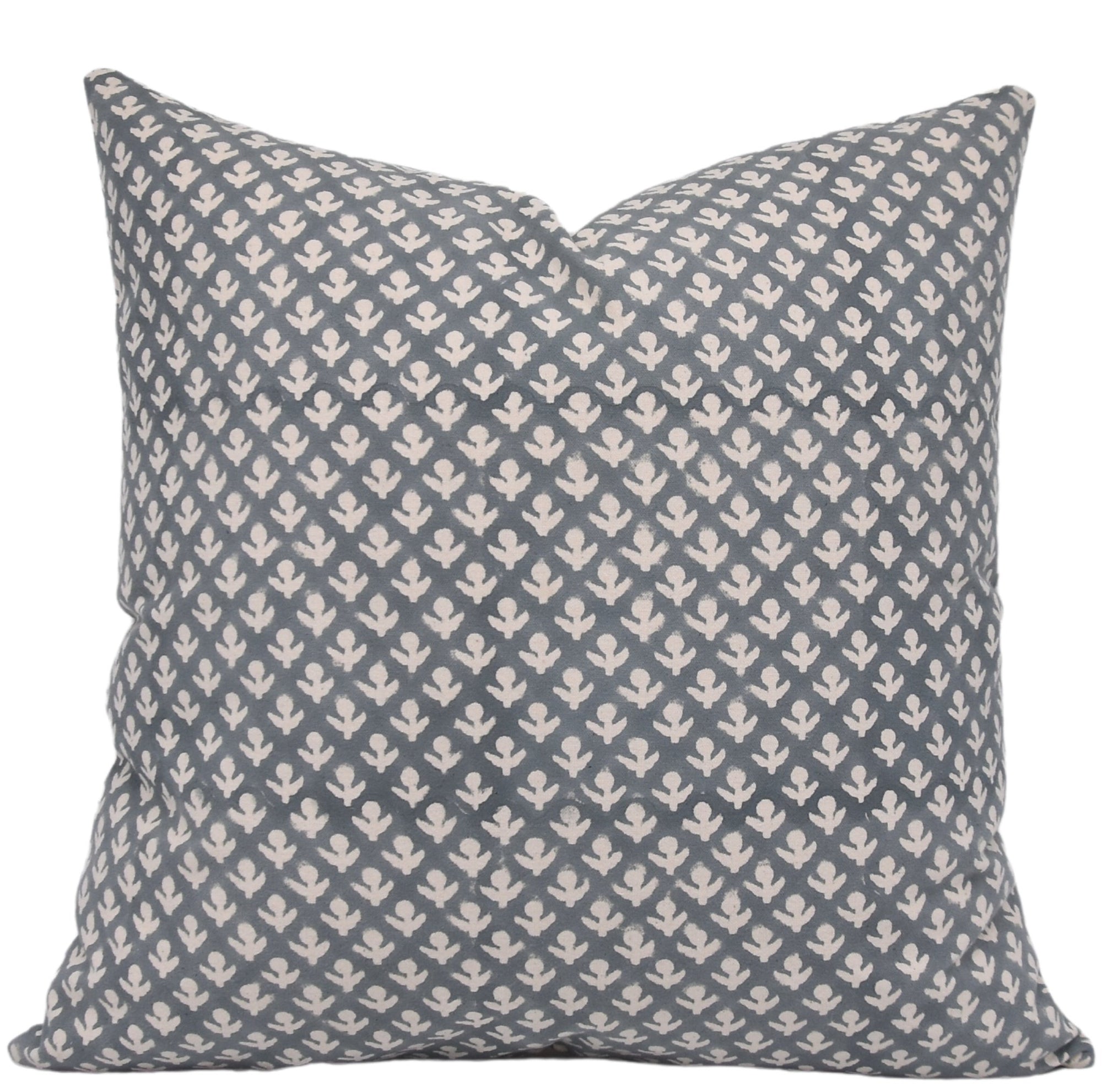 HARYALI Square/Lumber block print pillow cover in Thick Cotton - Fabdivine