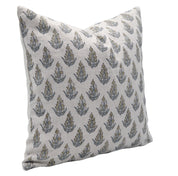 Block print Pillow cover for sofa, couch or bed- Pure Linen- KANAK BUTI - Fabdivine