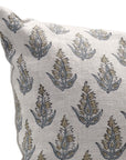 Block print Pillow cover for sofa, couch or bed- Pure Linen- KANAK BUTI - Fabdivine