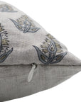 Block print Pillow cover for sofa, couch or bed- Pure Linen- KANAK BUTI - Fabdivine