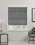 Pure Linen Block Print Roman Shade- DAMARU