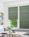 Thick Linen Block Print Roman Shade -Ulta Kamal