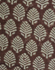 Thick Linen Block Print Roman Shade-SANGMARMAR JAAL