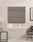 Thick Linen Block Print Roman Shade-SANGMARMAR JAAL