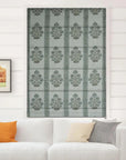 Pure Linen Block Print Roman Shade- MORPANKH BORDER