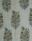 Thick Linen Block Print Roman Shade -HJARA