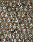 Thick Linen Block Print Roman Shade- TULSI BUTI