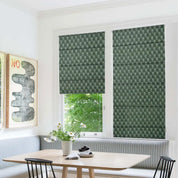 Pure Linen Block Print Blackout Window Blind-Rohini