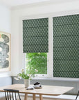 Pure Linen Block Print Blackout Window Blind-Rohini