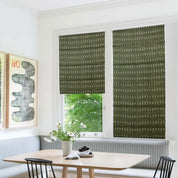 Thick Linen Block Print Roman Shade -Omji