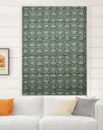 Thick Linen Block Print Roman Shade -Ulta Kamal