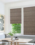 Thick Linen Block Print Roman Shade-SANGMARMAR JAAL