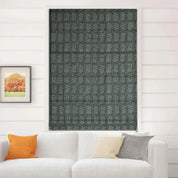 Pure Linen Block Print Roman Shade-INDERDHANUSH