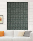 Pure Linen Block Print Roman Shade-INDERDHANUSH