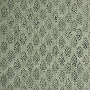 Thick Linen Block Print Roman Shade -  EVERBEE